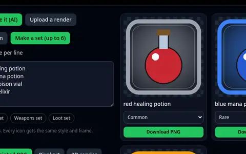 Game Icon Generator result