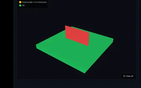 Wall Thickness Checker result