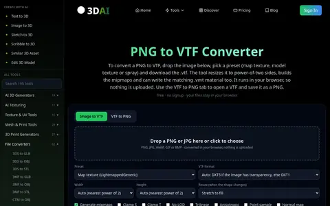 PNG to VTF page