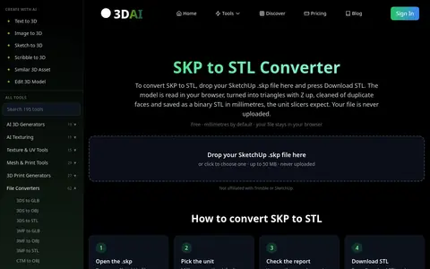 SKP to STL page