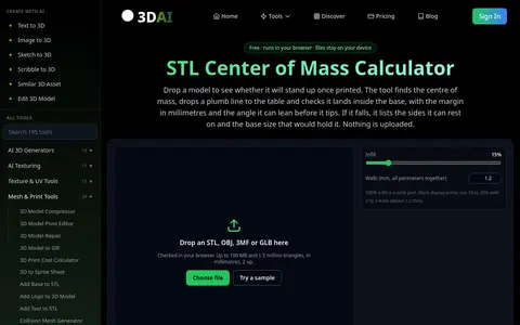 STL Center of Mass page