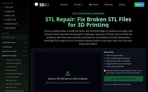 STL Repair page