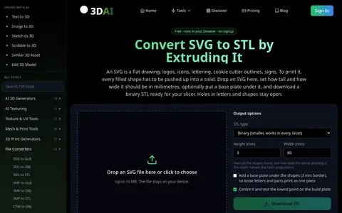 SVG to STL page