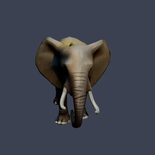 Elephant, AI-made 3D model you can print