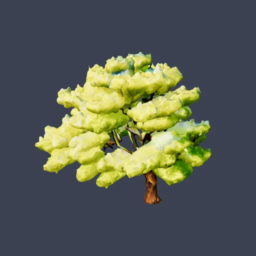 Tree on a hill, AI-made 3D model you can print