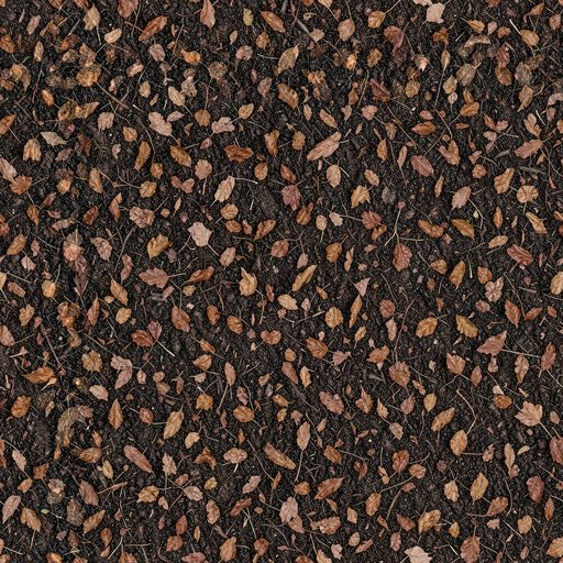 Seamless forest floor texture