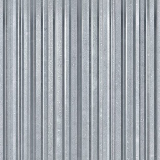 Seamless corrugated metal texture