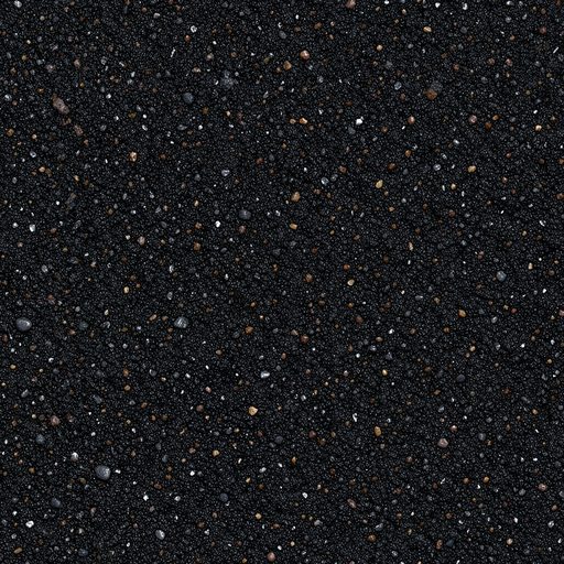 Seamless black volcanic sand texture