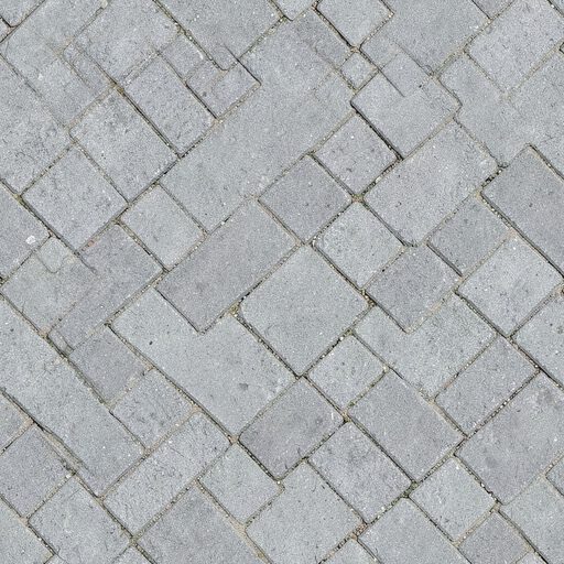 Seamless interlocking pavers texture