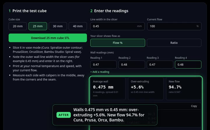 Flow Rate Calculator on The3DAI